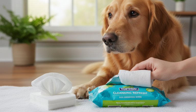 top paw cleansing refresh dog grooming wipes