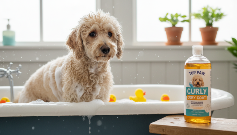top paw curly coat dog shampoo