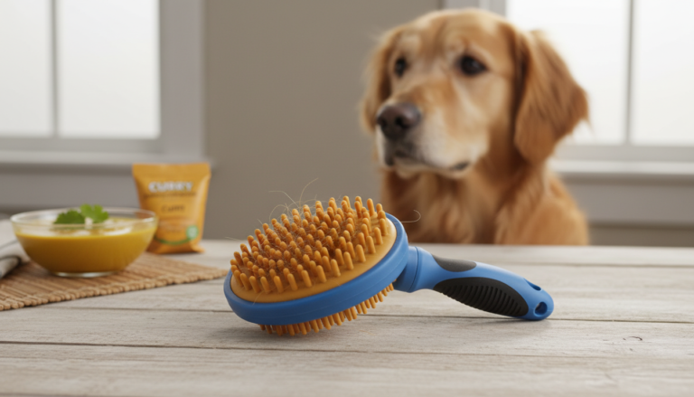 top paw curry dog brush