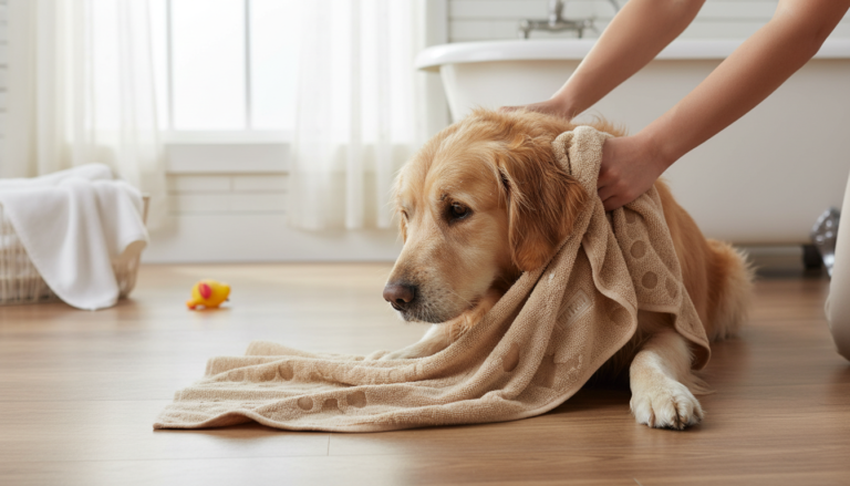 top paw microfiber pet bath towel