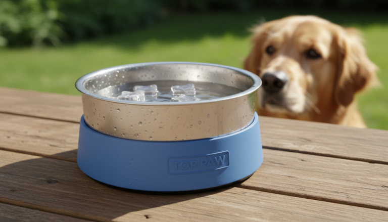 top paw insulated stainless steel dog bowl